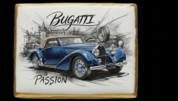 Ciastko lukier Auto Fan PASJA Bugatti Passion
