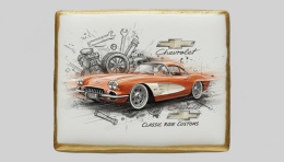 Ciastko lukier Auto Fan PASJA CHEVROLET CLASSIC RIDE CUSTOMS