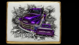 Ciastko lukier Auto Fan PASJA CHEVY TRUCK
