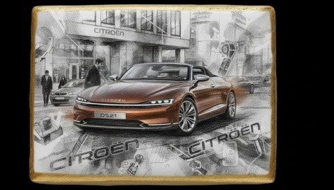 Ciastko lukier Auto Fan PASJA CITROËN DS21