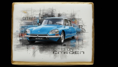 Ciastko lukier Auto Fan PASJA CITROËN NES PALLAS