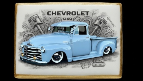 Ciastko lukier Auto Fan PASJA Chevrolet 1350