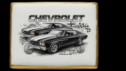 Ciastko lukier Auto Fan PASJA Chevrolet Chevelle SS