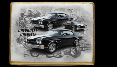 Ciastko lukier Auto Fan PASJA Chevrolet Chevelle