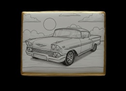 Ciastko lukier Auto Fan PASJA Chevrolet Impala
