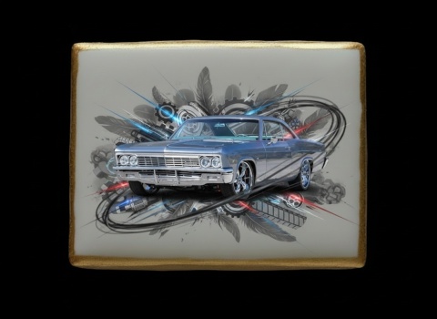 Ciastko lukier Auto Fan PASJA Chevrolet Impala