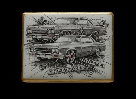 Ciastko lukier Auto Fan PASJA Chevrolet Impala
