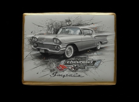 Ciastko lukier Auto Fan PASJA Chevrolet Impala