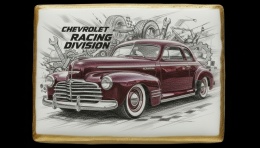 Ciastko lukier Auto Fan PASJA Chevrolet Racing Division