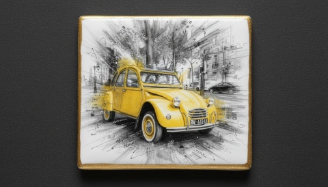 Ciastko lukier Auto Fan PASJA Citroën 2CV