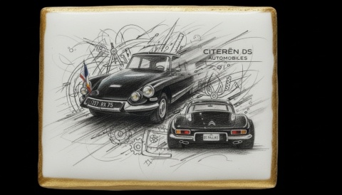 Ciastko lukier Auto Fan PASJA Citroën DS