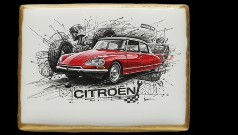 Ciastko lukier Auto Fan PASJA Citroën DS