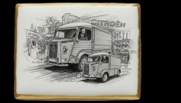 Ciastko lukier Auto Fan PASJA Citroën HY Sketch