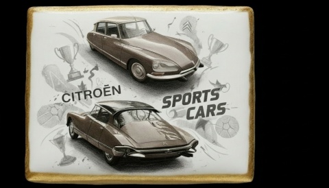 Ciastko lukier Auto Fan PASJA  Citroën Sports Cars