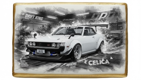 Ciastko lukier Auto Fan PASJA Drift King Celica