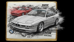 Ciastko lukier Auto Fan PASJA  Dynamiczny Duet BMW