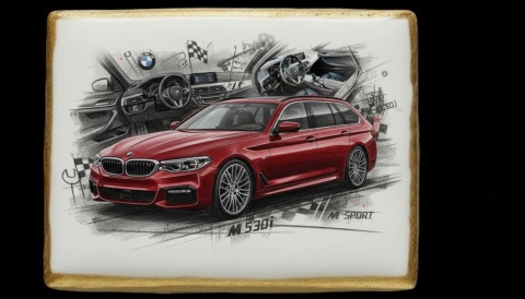 Ciastko lukier Auto Fan PASJA  Dynamiczny Styl i Klasa