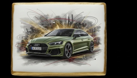 Ciastko lukier Auto Fan PASJA Dynamiczny Szyk Audi RS5