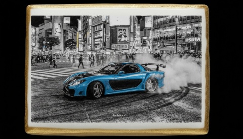 Ciastko lukier Auto Fan PASJA  Ekstrawagancki Dynamizm w Japońskim Stylu