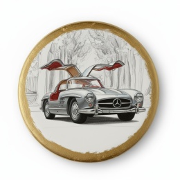 Ciastko lukier Auto Fan PASJA Elegancka Pamiątka