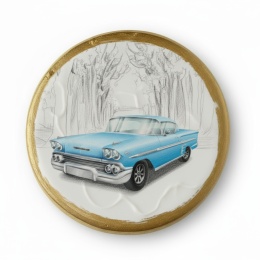 Ciastko lukier Auto Fan PASJA Elegancka Pamiątka