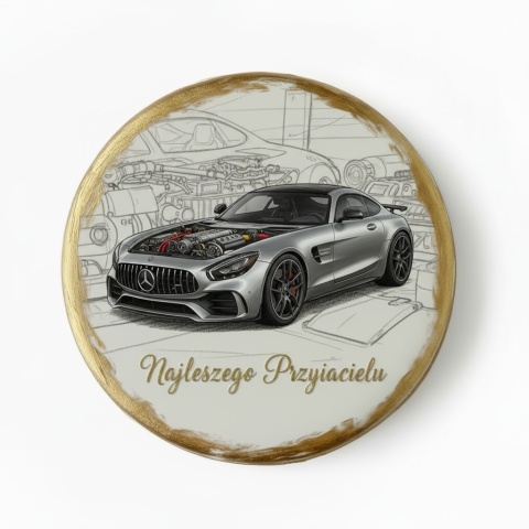 Ciastko lukier Auto Fan PASJA Elegancka Pamiątka