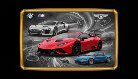 Ciastko lukier Auto Fan PASJA Elegancka Pamiątka