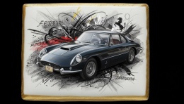 Ciastko lukier Auto Fan PASJA FERRARI KLASYKA I ELEGANCJA