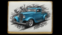 Ciastko lukier Auto Fan PASJA FORD CLASSIC