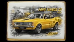 Ciastko lukier Auto Fan PASJA FORD TAUNUS GT 1971