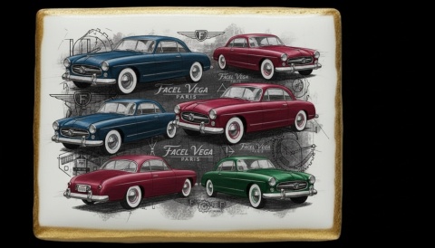 Ciastko lukier Auto Fan PASJA Facel Vega  Elegancja na Kołach