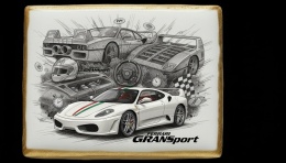 Ciastko lukier Auto Fan PASJA Ferrari GRANSport