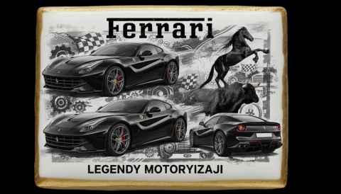 Ciastko lukier Auto Fan PASJA Ferrari Legenda Motoryzacji