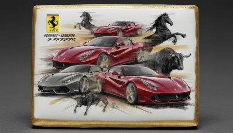 Ciastko lukier Auto Fan PASJA  Ferrari  Legends of Motorsports