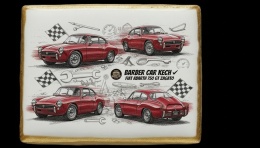 Ciastko lukier Auto Fan PASJA Fiat Abarth 750 GT Zagato