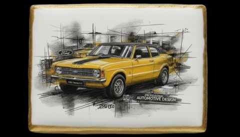 Ciastko lukier Auto Fan PASJA Ford Taunus GT