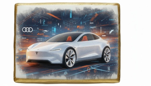 Ciastko lukier Auto Fan PASJA Futurystyczna Elegancja na Drogach