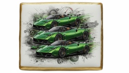 Ciastko lukier Auto Fan PASJA Green Dream