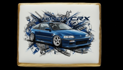 Ciastko lukier Auto Fan PASJA HONDA CRX