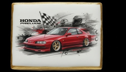 Ciastko lukier Auto Fan PASJA HONDA PRELUDE