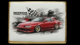 Ciastko lukier Auto Fan PASJA Honda Prelude