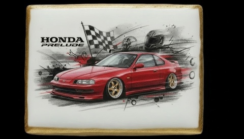 Ciastko lukier Auto Fan PASJA Honda Prelude