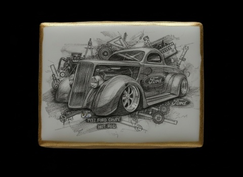 Ciastko lukier Auto Fan PASJA Hot Rod Emocji