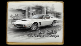 Ciastko lukier Auto Fan PASJA Iso Grifo GL Series II Coupe