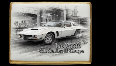 Ciastko lukier Auto Fan PASJA Iso Grifo GL Series II Coupe