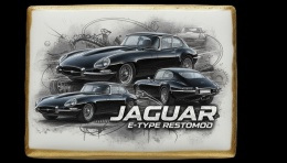 Ciastko lukier Auto Fan PASJA Jaguar EType Restomod