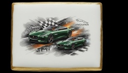 Ciastko lukier Auto Fan PASJA Jaguar FType