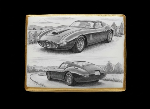 Ciastko lukier Auto Fan PASJA Klasyczna Elegancja Motoryzacji