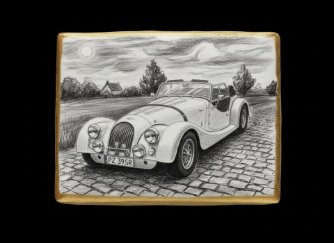 Ciastko lukier Auto Fan PASJA  Klasyczna Elegancja na Kołach