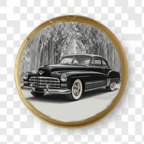 Ciastko lukier Auto Fan PASJA  Klasyczna Elegancja na Kółkach